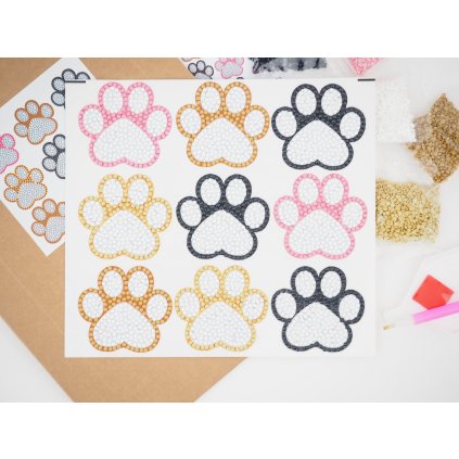 Diamond stickers - Paws