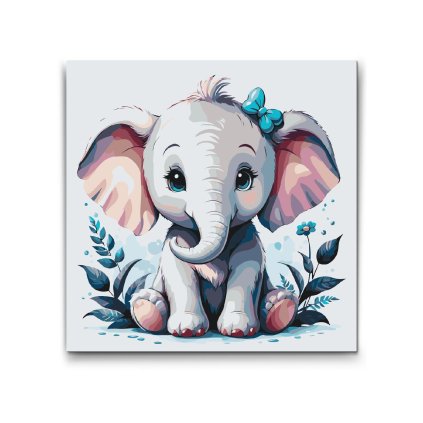 M2_Picturi_pe_numere_-_Elefant_drăguț_cu_obraji_roșii