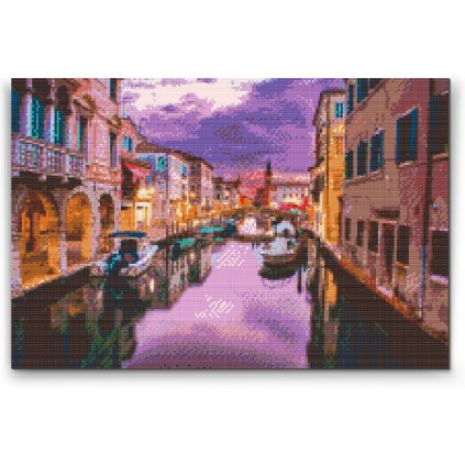 Goblen cu diamante - Călătorie cu barca prin Veneția