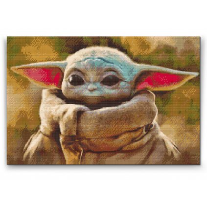 Goblen cu diamante - Baby Yoda