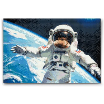 M2_Goblenuri_cu_diamante_-_Astronaut_cu_planeta_Pământ