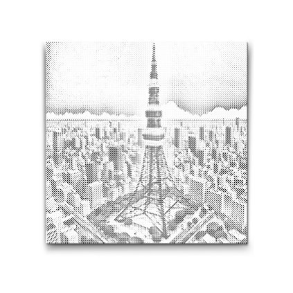 M2_Pictură_cu_puncte_-_Turn_în_Tokyo