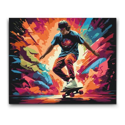 M2_Picturi_pe_numere_-_Skateboarder