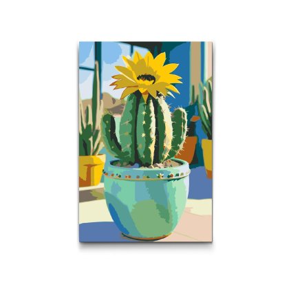 M2_Picturi_pe_numere_-_Cactus_înflorit