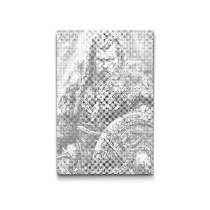 M2_Pictură_cu_puncte_-_Viking_-_Războinic_nordic