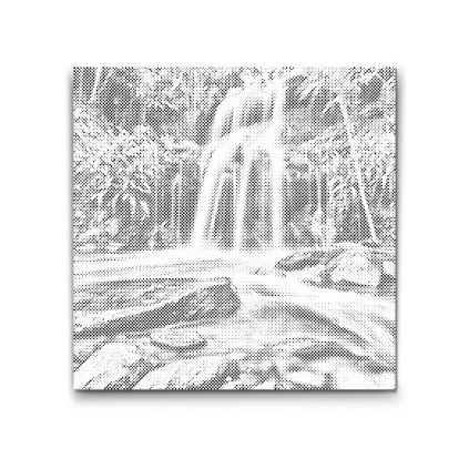 M2_Pictură_cu_puncte_-_Cascadă_în_natură_2