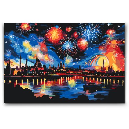 M2_Picturi_pe_numere_-_Focuri_de_artificii_în_oraș