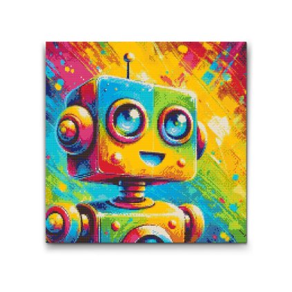 M2_Goblenuri_cu_diamante_-_Robot_drăguț_în_culori