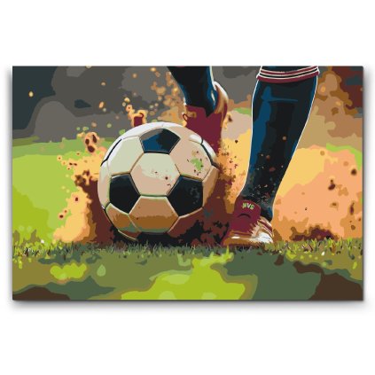 M2_Picturi_pe_numere_-_Detaliu_al_mingii_de_fotbal