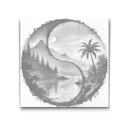 M2_Pictură_cu_puncte_-_Jin_Jang_Soare_și_lună_2