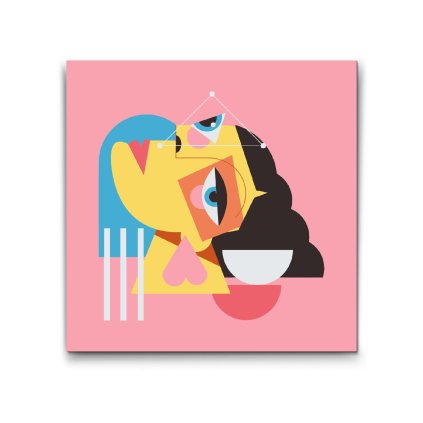 M2_Picturi_pe_numere_-_Ilustrație_-_Femeie_cubistă