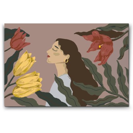 M2_Picturi_pe_numere_-_Ilustrație_-_Feminitate_2