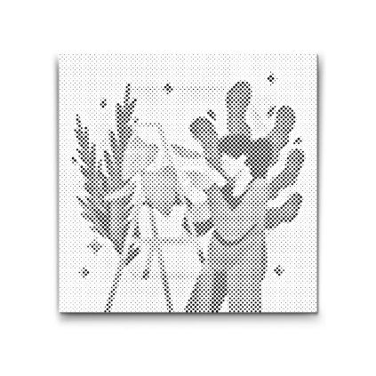 M2_Pictură_cu_puncte_-_Ilustrație_-_Flori_de_cameră_2