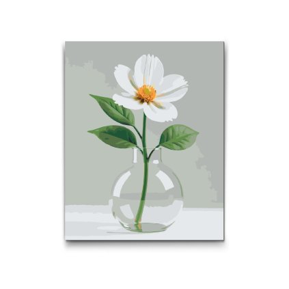 M2_Picturi_pe_numere_-_Floare_albă_minimalistă