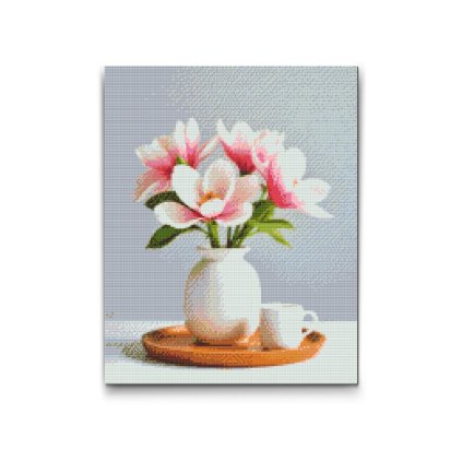 M2_Goblenuri_cu_diamante_-_Flori_de_magnolie_într-o_vază