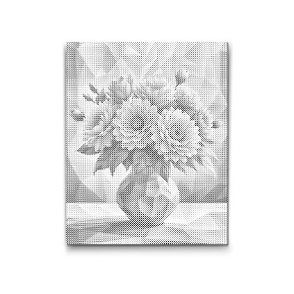 M2_Pictură_cu_puncte_-_Buchet_vectorial_într-o_vază