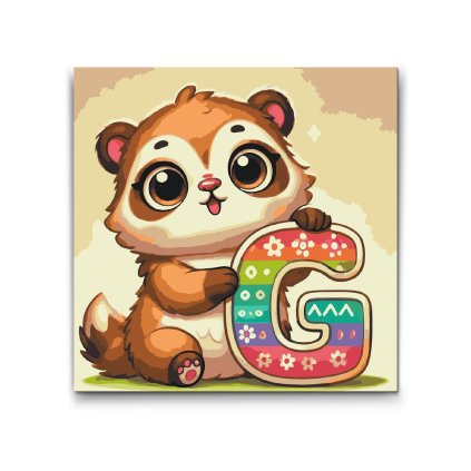 M2_Picturi_pe_numere_-_Litera_G_–_Cu_un_animal