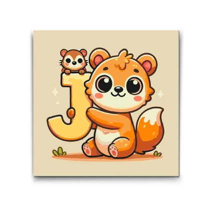 M2_Picturi_pe_numere_-_Litera_J_–_Cu_un_animal