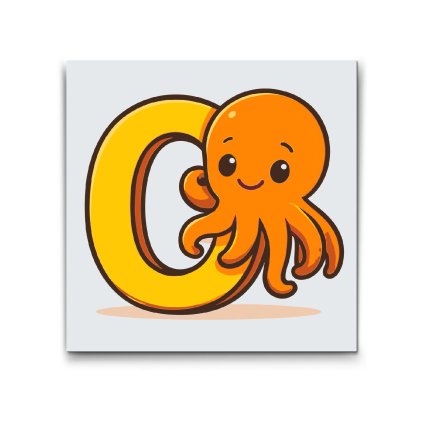 M2_Picturi_pe_numere_-_Litera_O_–_Cu_un_animal