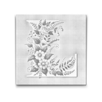 M2_Pictură_cu_puncte_-_Litera_L_-_Model_floral