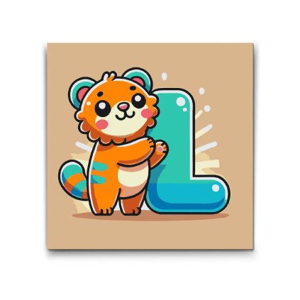 M2_Picturi_pe_numere_-_Litera_L_–_Cu_un_animal