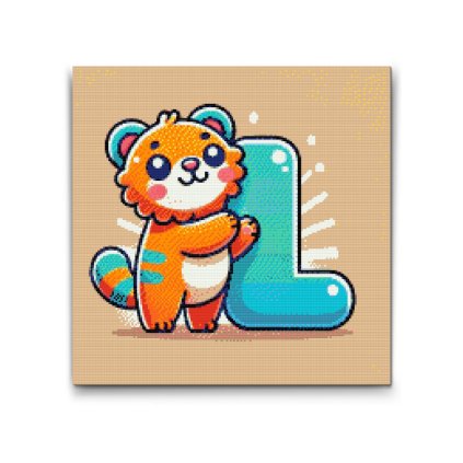 M2_Goblenuri_cu_diamante_-_Litera_L_–_Cu_un_animal