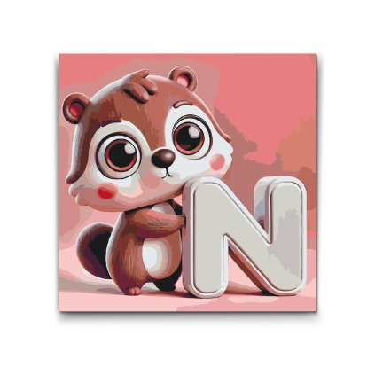 M2_Picturi_pe_numere_-_Litera_N_–_Cu_un_animal