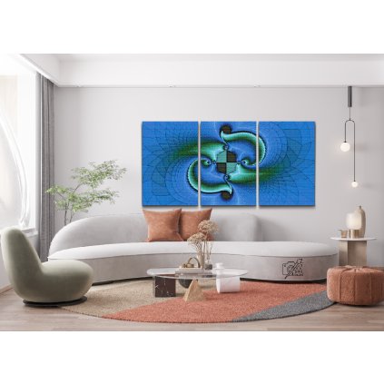 Goblen cu diamante - Model abstract (set de 3)