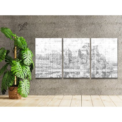 Pictură cu puncte - Castelul Niedzica, Polonia (set de 3)