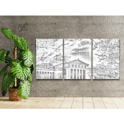 Pictură cu puncte - Muzeu (set de 3)