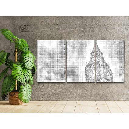 Pictură cu puncte - Big Ben (set de 3)