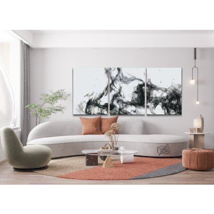 Picturi pe numere - Textură alb-negru (set de 3)