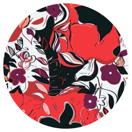 Pictură pe numere - Flori abstracte 1