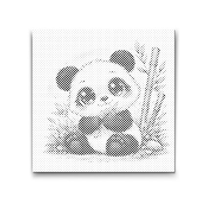 Pictura_cu_puncte_Panda_cu_ochi_mari_M2