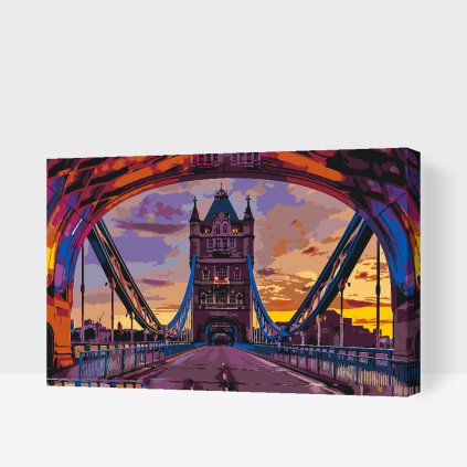Pictură pe numere - Podul Londrei în culori