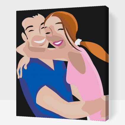 Picturi pe numere - Cuplu fericit