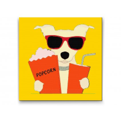 Goblen cu diamante - Popcorn dog