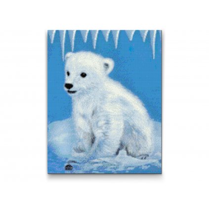 Goblen cu diamante - Urs polar