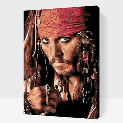 Pictură pe numere - Jack Sparrow