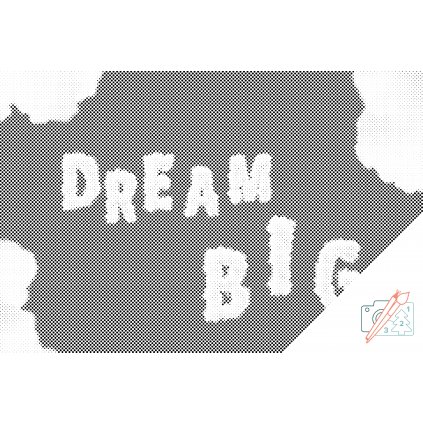 Pictură cu puncte - Dream big