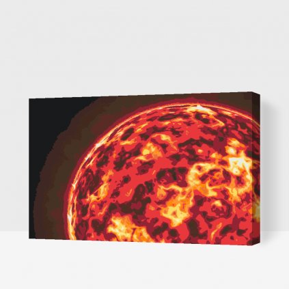 Picturi pe numere - Soare în prim-plan