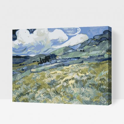 Picturi pe numere - Vincent van Gogh - Lan de grâu cu chiparoși