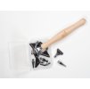 Stilou din lemn pentru aplicare diamante cu 15 capete metalice