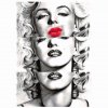 Goblen cu diamante - Buzele lui Marilyn Monroe