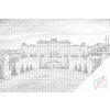 Pictură cu puncte - Palatul Belvedere din Viena