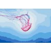 Picturi pe numere - Meduză roz
