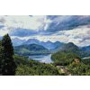 Goblen cu diamante - Lac în Alpi