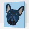 Picturi pe numere - Bulldog francez 4