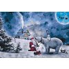 Picturi pe numere - Moș Crăciun și ajutoarele sale