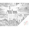 Pictură cu puncte - Castelul Neuschwanstein